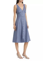 Reformation Sebastien Linen Midi-Dress