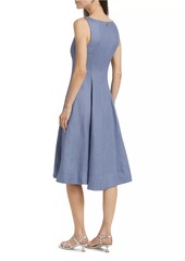 Reformation Sebastien Linen Midi-Dress