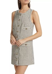 Reformation Tropez Plaid Sleeveless Minidress