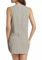 Reformation Tropez Plaid Sleeveless Minidress