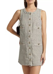 Reformation Tropez Plaid Sleeveless Minidress