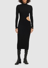 Reformation Vallo Cutout Cashmere Knit Midi Dress