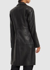 Reformation Veda Crosby Leather Trench Coat