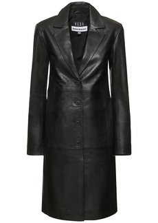 Reformation Veda Crosby Leather Trench Coat