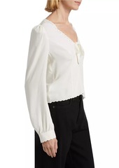 Reformation Vivia Scalloped Bow Top