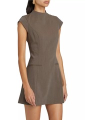 Reformation Vivienne Linen Cap-Sleeve Minidress