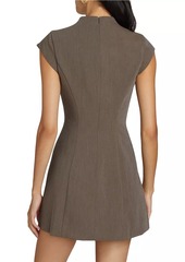 Reformation Vivienne Linen Cap-Sleeve Minidress