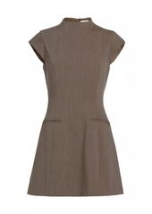 Reformation Vivienne Linen Cap-Sleeve Minidress