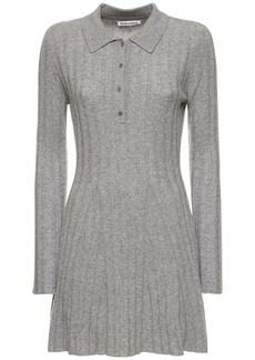 Reformation Walsh Collared Cashmere Mini Dress