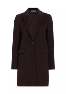 Reformation Whitmore Wool-Blend SIngle-Button Coat