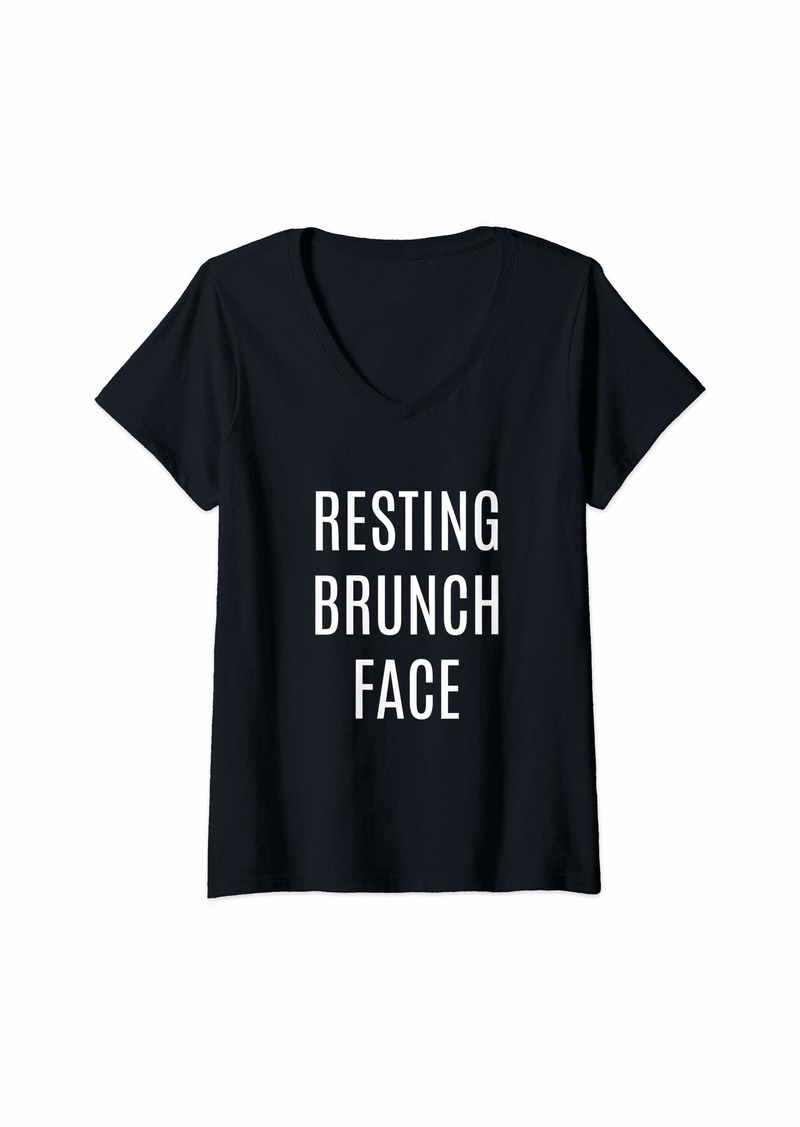 REI Womens Resting Brunch Face V-Neck T-Shirt