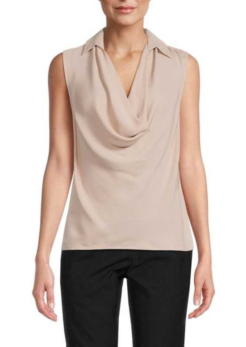 Reiss Ameliee Collared Cowl Neck Top