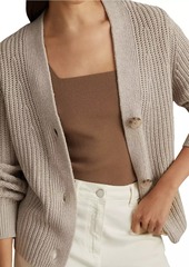 Reiss Ariana Cotton-Linen Blend Cardigan