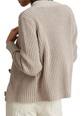 Reiss Ariana Cotton-Linen Blend Cardigan