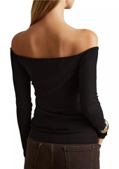 Reiss Arlie Off-The-Shoulder Twist Top