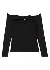 Reiss Arlie Off-The-Shoulder Twist Top