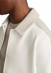 Reiss Arnold Striped Interlock Jersey Bomber Jacket