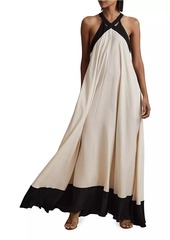 Reiss Aubree Halter Maxi Dress