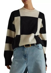 Reiss Becki Colorblocked Wool-Blend Sweater