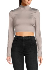 Reiss Bobbi Solid Crop Top