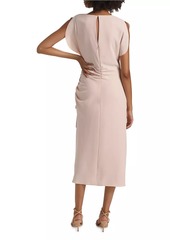 Reiss Bonnie Side Drape Midi-Dress