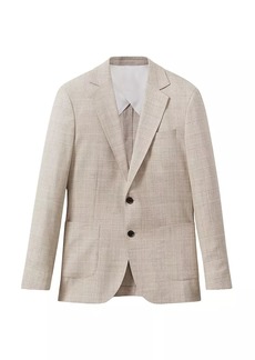 Reiss Boxhill B Plaid Two-Button Suit Jacket