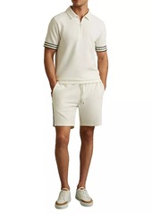 Reiss Bristol Textured-Knit Short-Sleeve Top