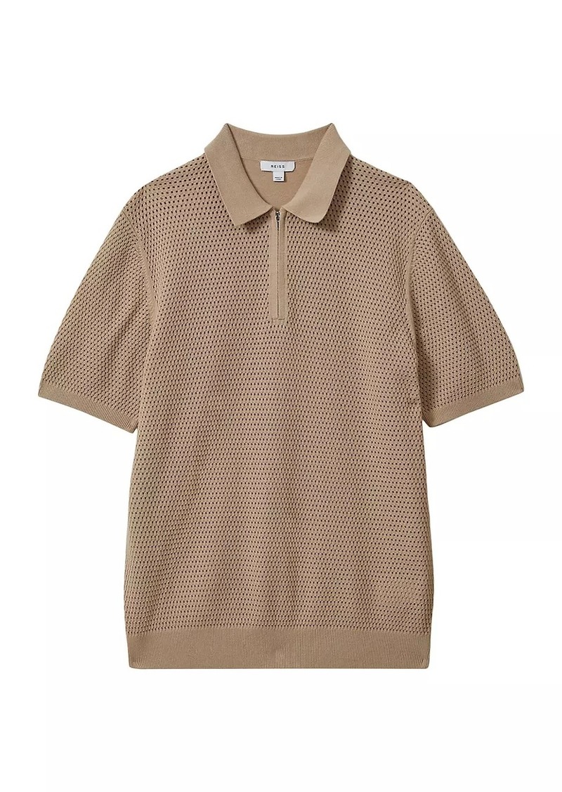 Reiss Burnham Cotton-Blend Polo Shirt