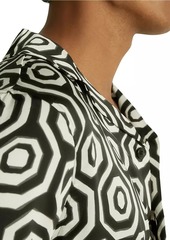 Reiss Canape Geometric Short-Sleeve Shirt