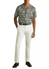 Reiss Canape Geometric Short-Sleeve Shirt