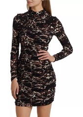 Reiss Carolina Ruched Jersey Minidress