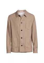 Reiss Cart Wool-Blend Shirt Jacket