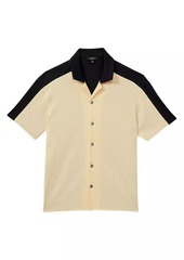 Reiss Castro Ribbed Short-Sleeve Shirt