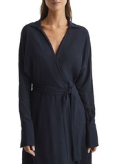 Reiss Cecily Surplice Belted Midi Dress