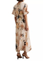 Reiss Chrissy Floral Midi-Dress