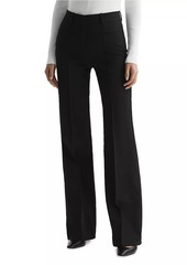 Reiss Claude Pin-Tucked Flared Pants