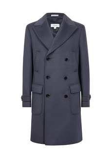 Reiss Crowd Double-Breasted Wool-Blend Coat