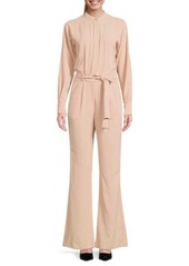 Reiss Dania Belted Flare Jumpsuit