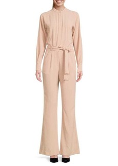 Reiss Dania Belted Flare Jumpsuit