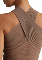 Reiss Darla Rib-Knit Halter Top