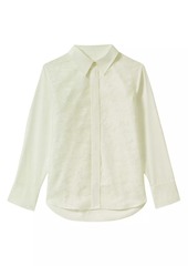 Reiss Delaney Floral Tulle-Front Shirt