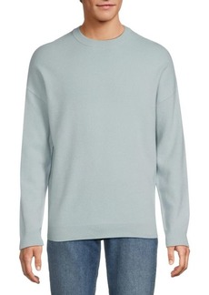 Reiss Drop Shoulder Crewneck Wool Blend Sweater