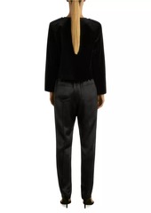 Reiss Elea Satin Tapered Trousers