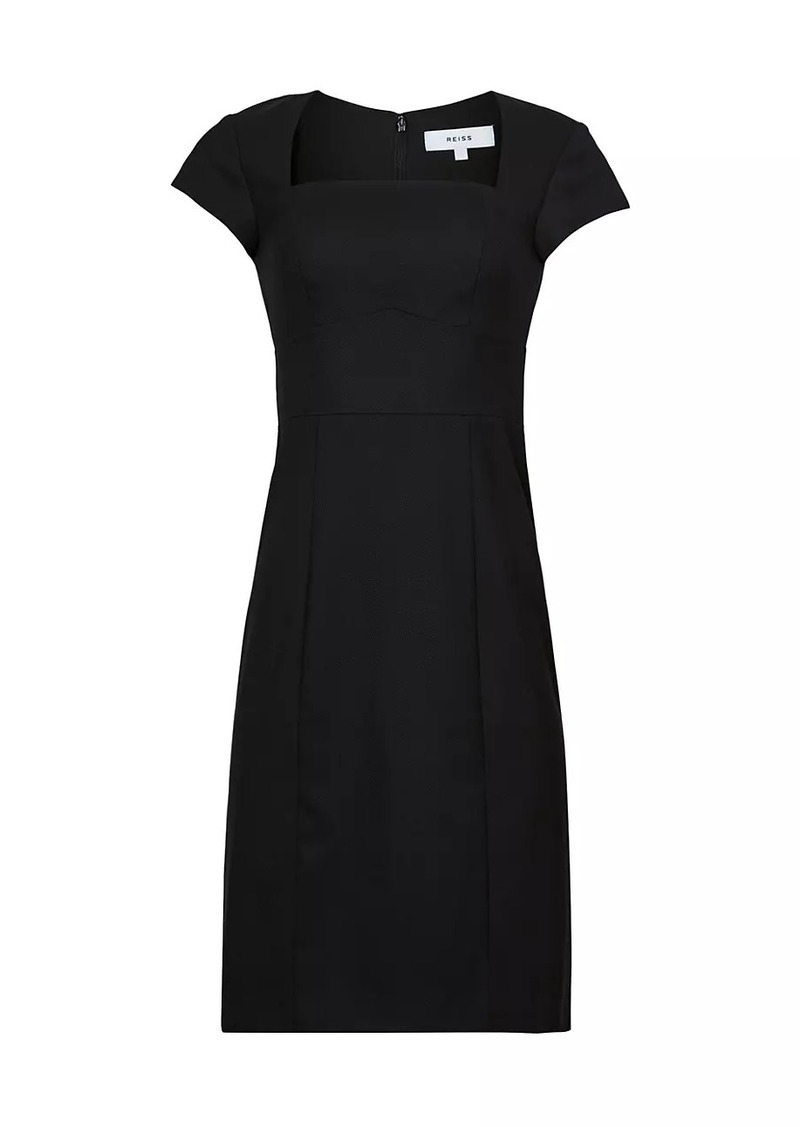 Reiss Haisley Wool Twill Dress