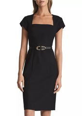 Reiss Haisley Wool Twill Dress