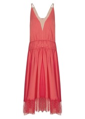 Reiss Henley Lace-Trimmed Cami Midi-Dress