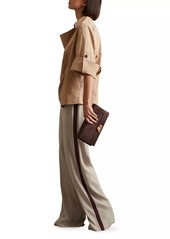 Reiss Isla Wide-Leg Striped Trousers