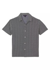 Reiss Jono Zigzag Camp Shirt