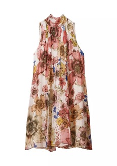 Reiss Kady Floral Halter Minidress