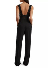 Reiss Kim Straight-Leg Belted Jumpsuit